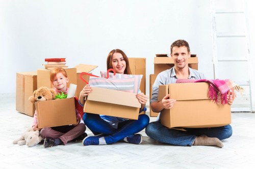 Queenspark Man and Van team preparing items for a careful local move