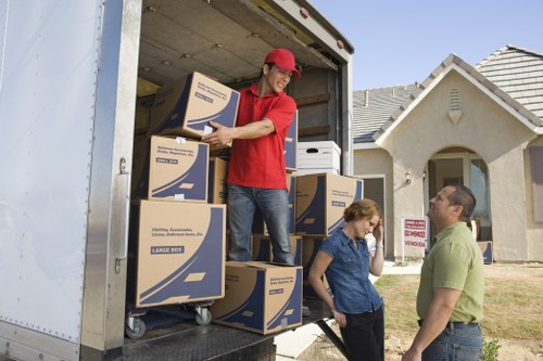 Professional moving help with boxes and furniture